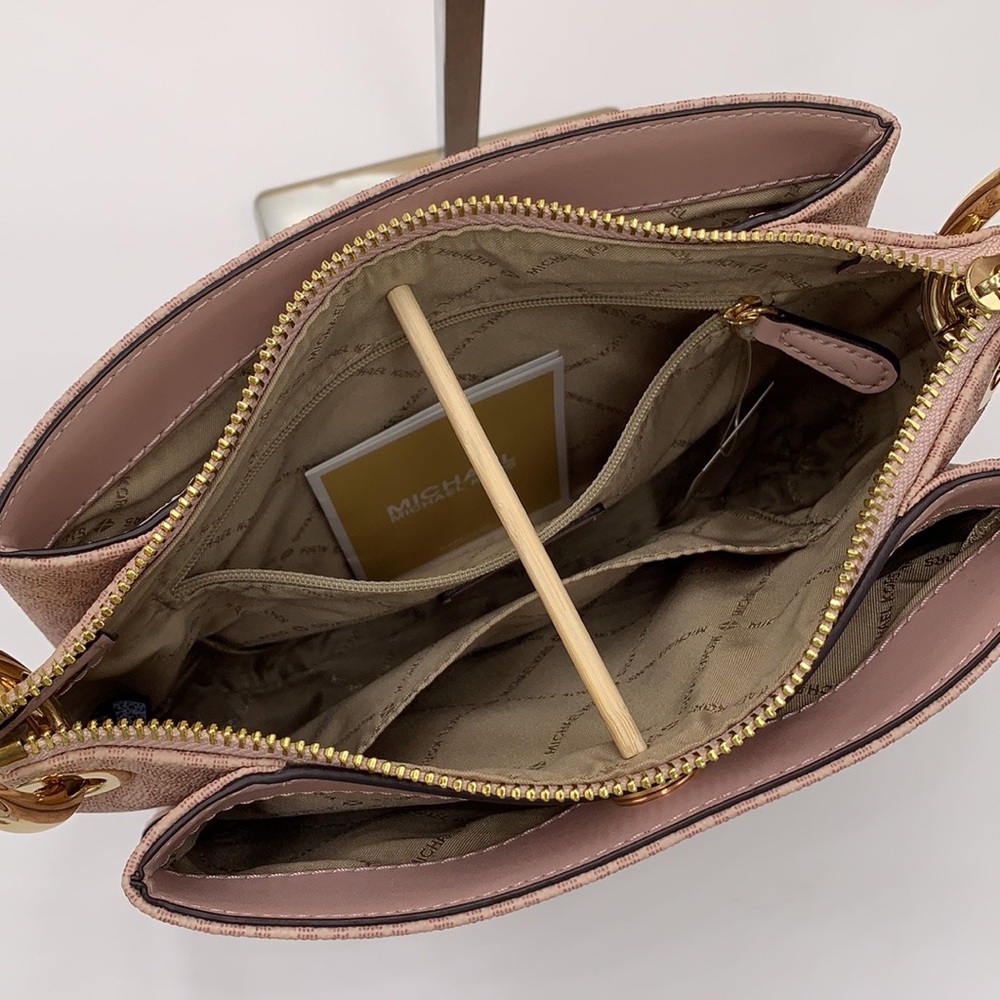 MICHAEL KORS NICOLE LG TRIPLE COMPARTMENT CROSSBODY - Picture 10 of 16